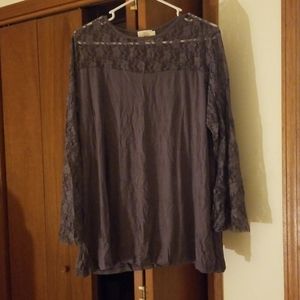 Long sleeve lace top